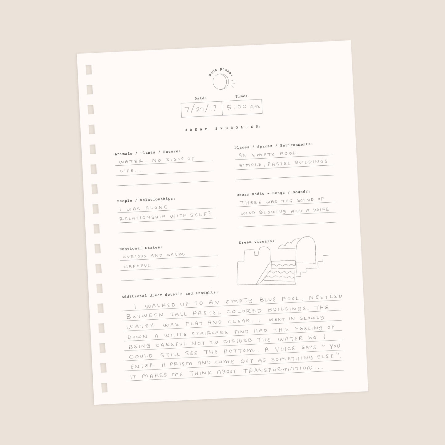 Worthwhile Paper Dream Waves Guided Journal
