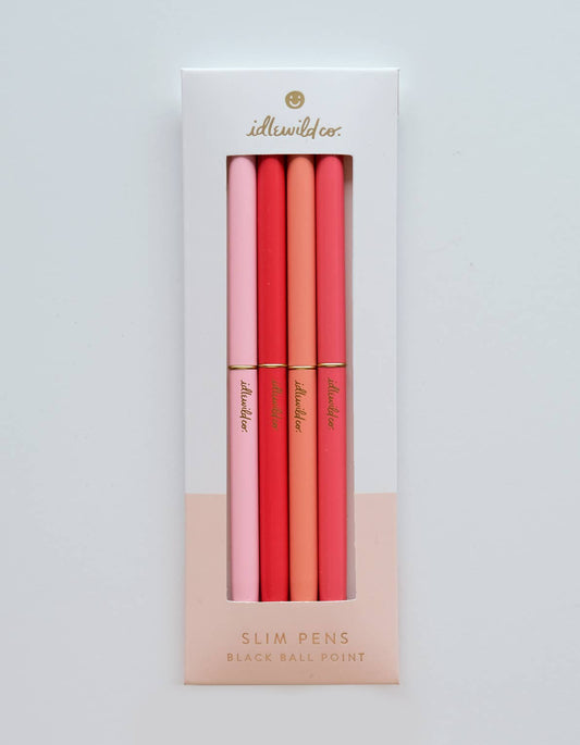 Idlewild Co. Slim Pens Set of Four | Spectrum Poppies