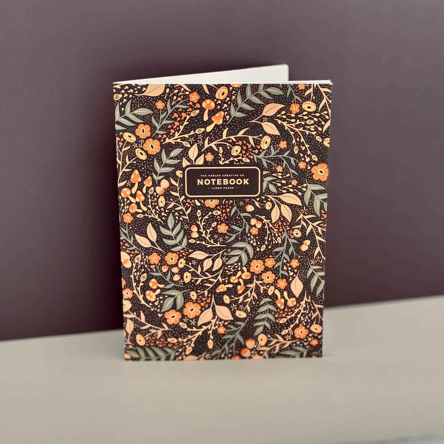 The Fabled Creative Co. Lined Notebook - Wicked Wildflowers