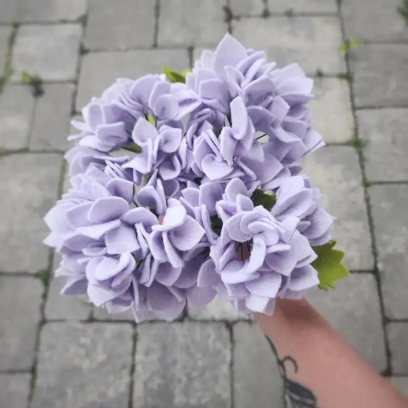 Madymae Felt Florals Felt Hydrangea