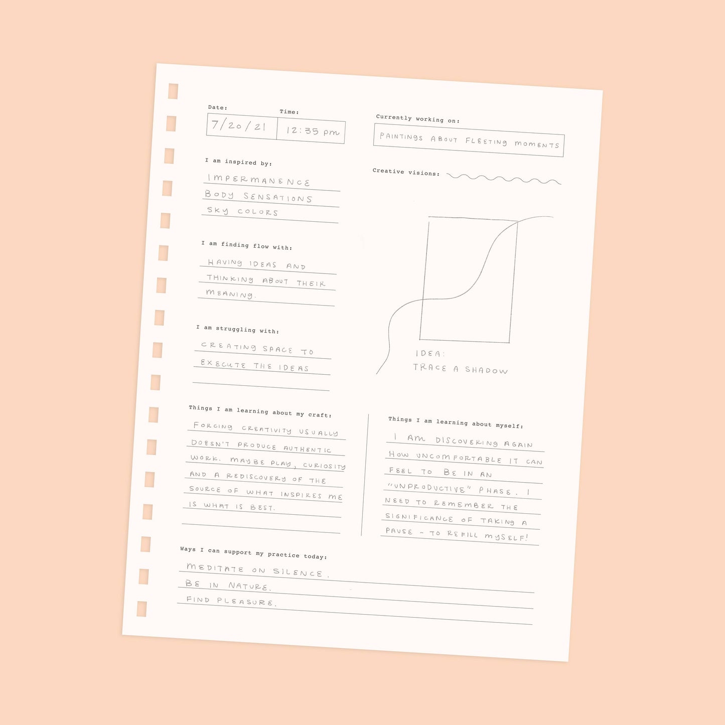 Worthwhile Paper Flow State Guided Journal