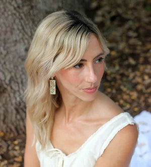 Ferro + Fawn Beaded Primrose Earrings