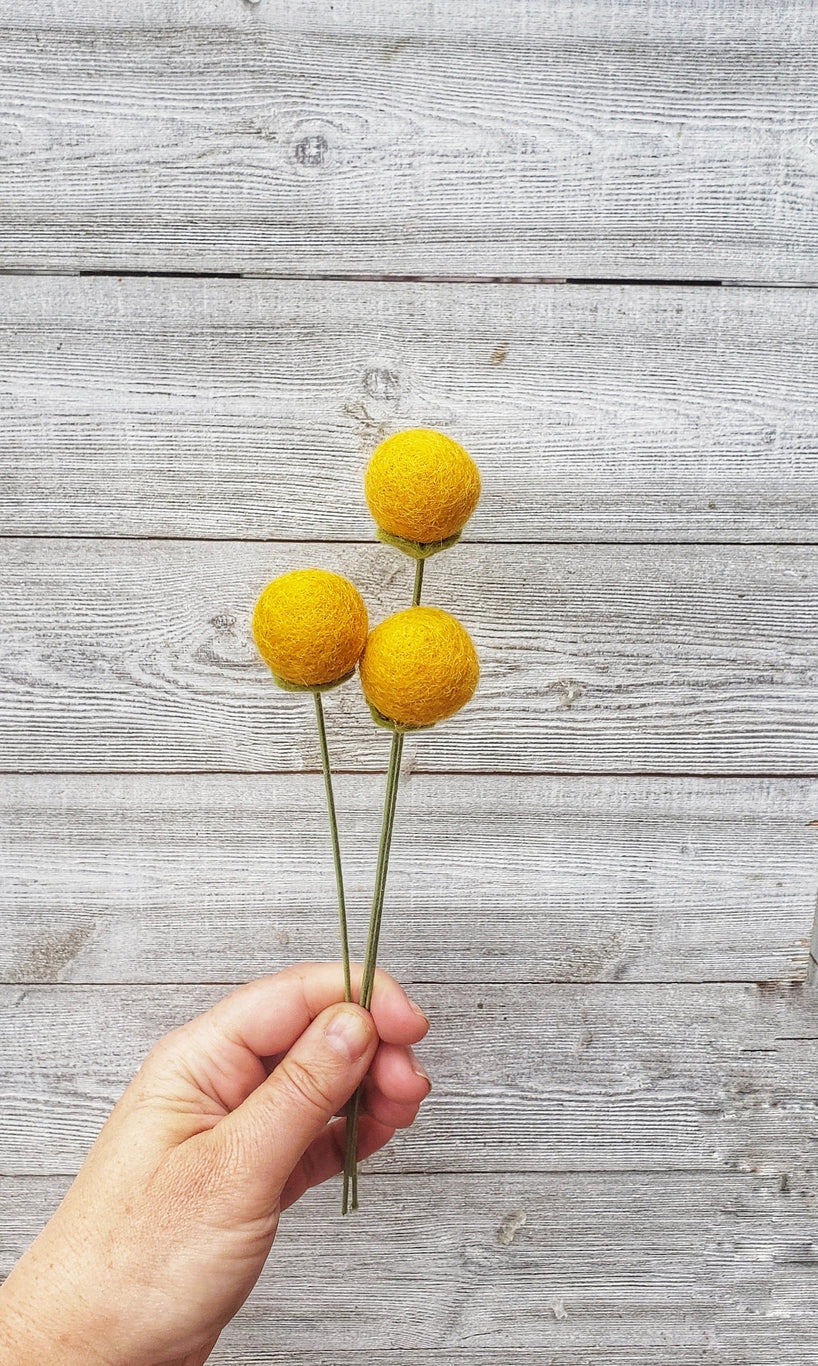 Madymae Felt Florals Felt Billy Ball