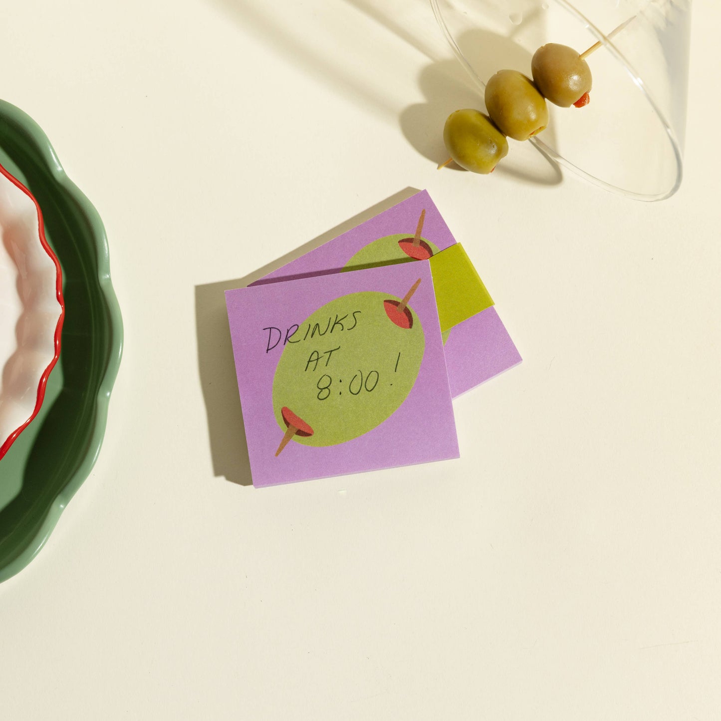 Mel Andrel Olive Sticky Notes