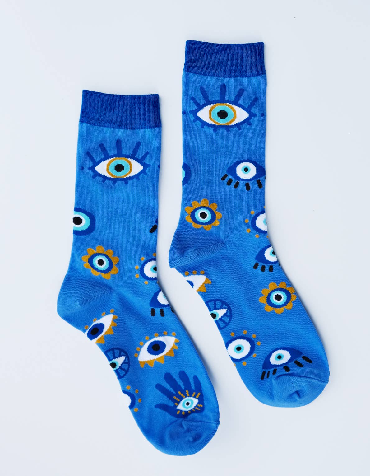 Idlewild Co. Evil Eye 100% Cotton Women's Crew Socks