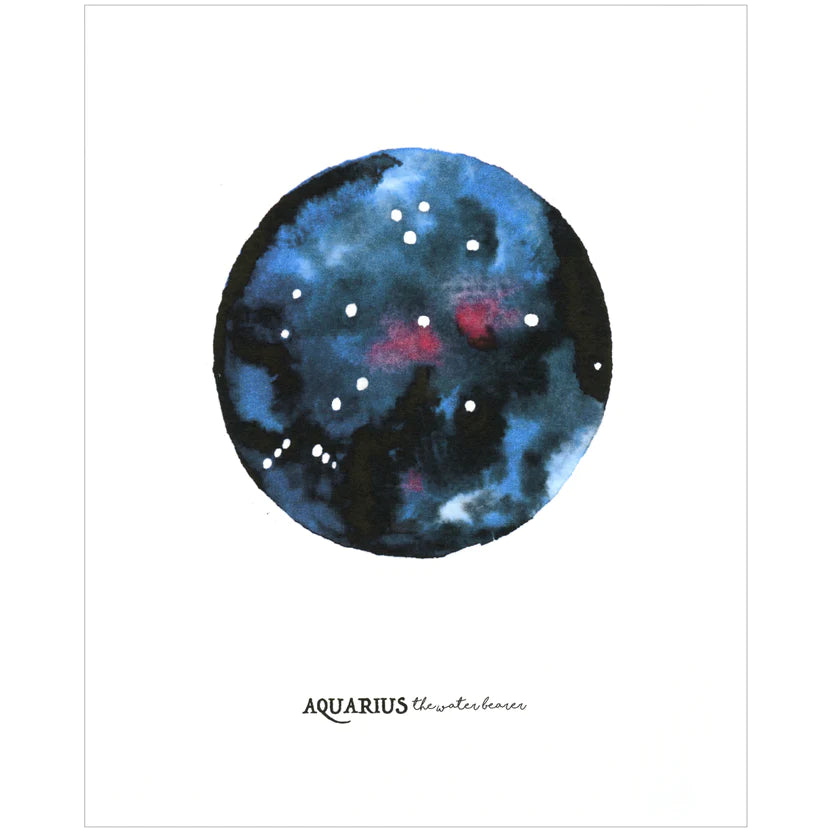 Little Green Press ATX Celestial Print: Aquarius