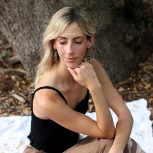 Ferro + Fawn Beaded Cascade Earrings