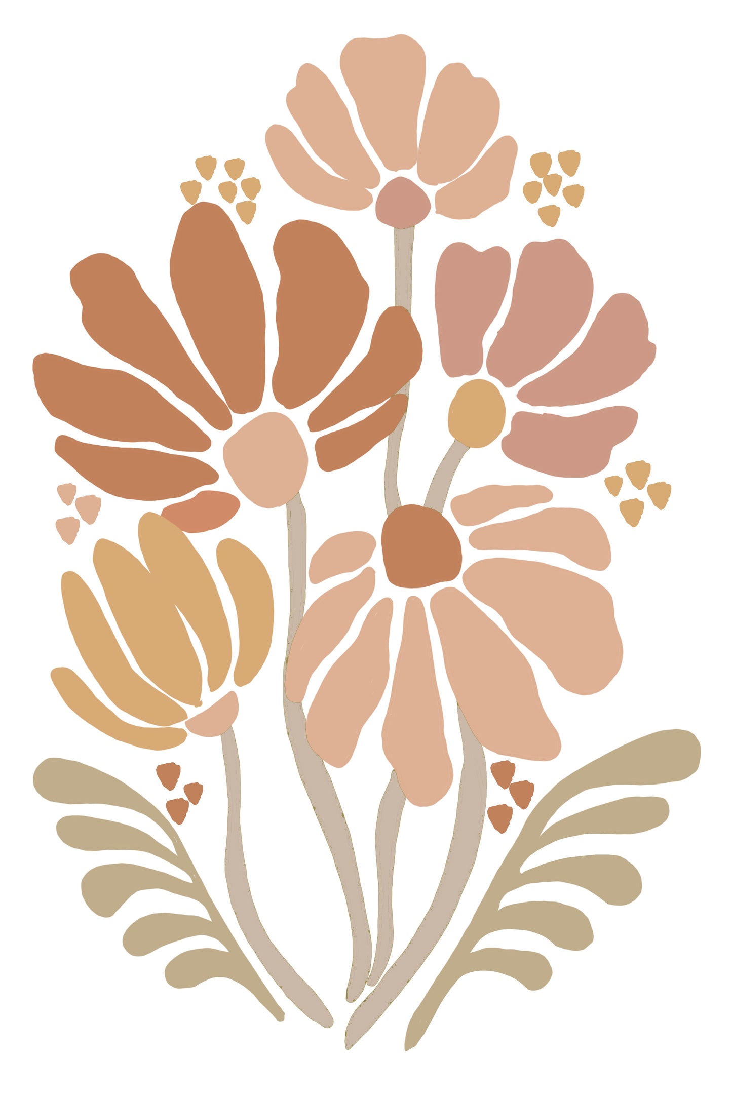 Breathe People Vintage Flowers Art Paint by Numbers