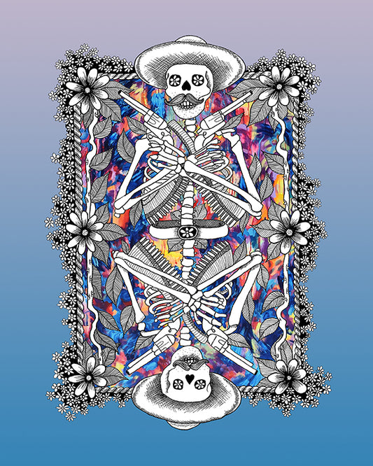 Laura Clay Art Bandito Azul Print