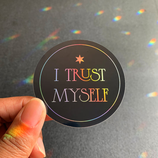 By Akki I Trust Myself Sticker