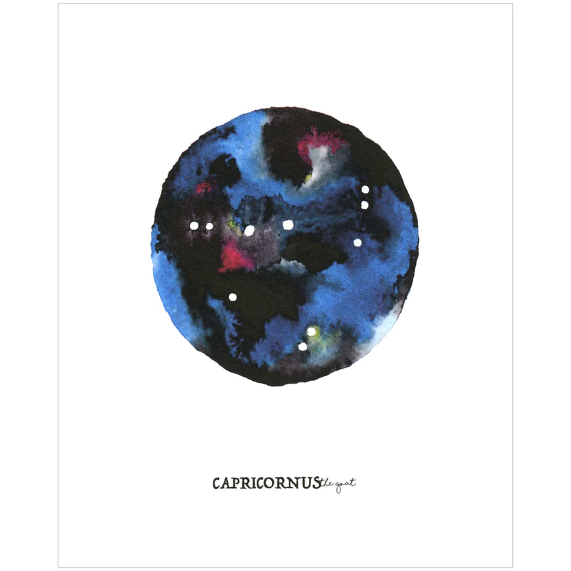 Little Green Press ATX Celestial Print: Capricorn