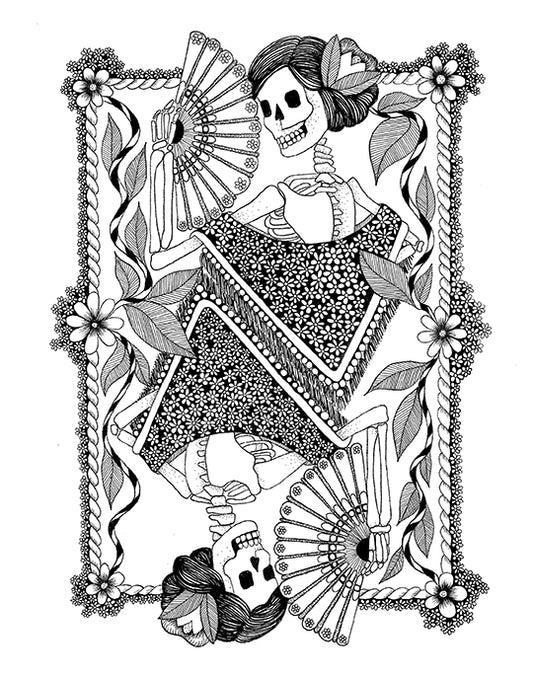 Laura Clay Art Catrina Print