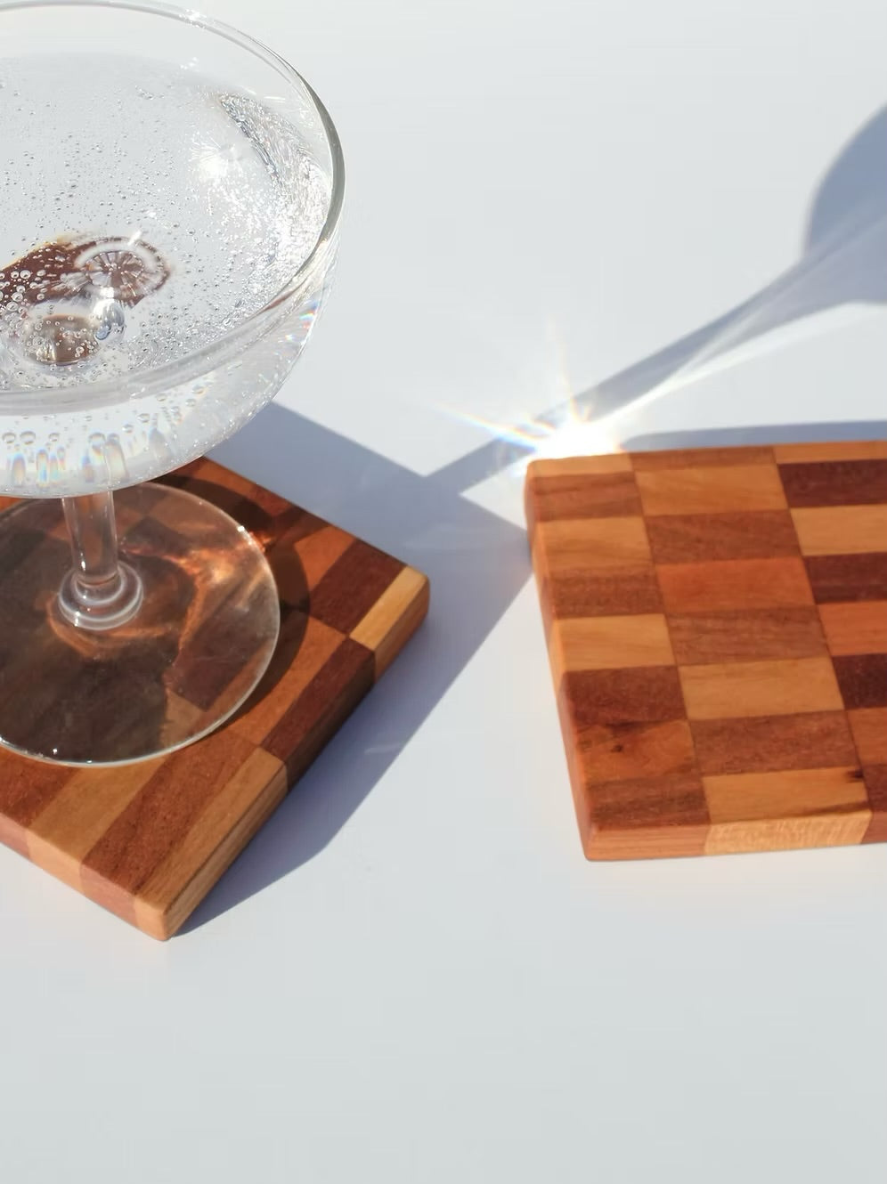 Honey Wood ATX Burnout Coaster - Set of 2