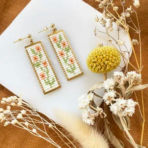 Ferro + Fawn Beaded Primrose Earrings