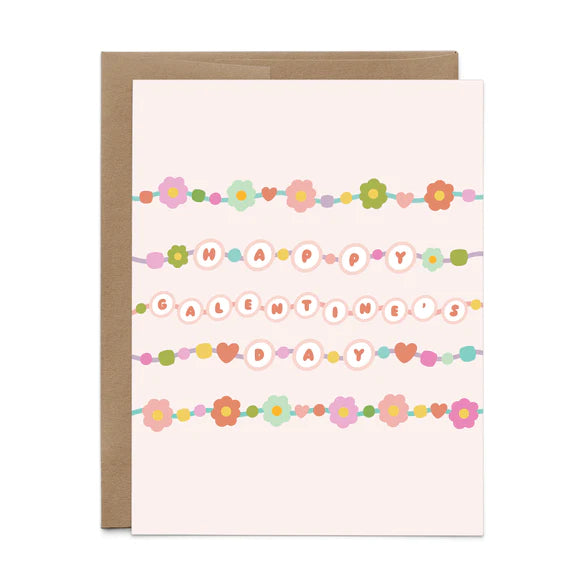 Paper + Craft Pantry Happy Galentine's Day Friendship Bracelets Card
