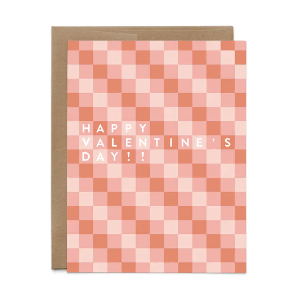 Paper + Craft Pantry Checkered Happy Valentine's Day Card