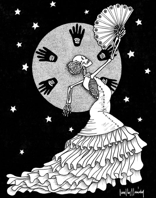 Laura Clay Art Hasta la Muerte Print