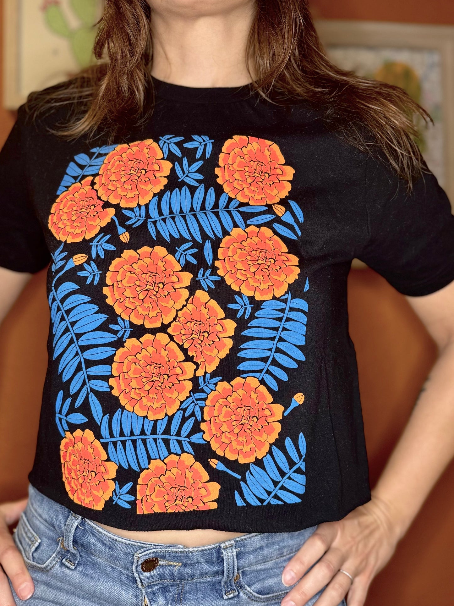 Pie Chart Press Marigold Top
