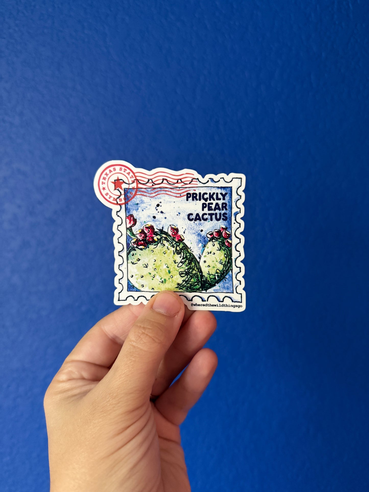 Where’d The Wild Things Go Prickly Pear Cactus Sticker