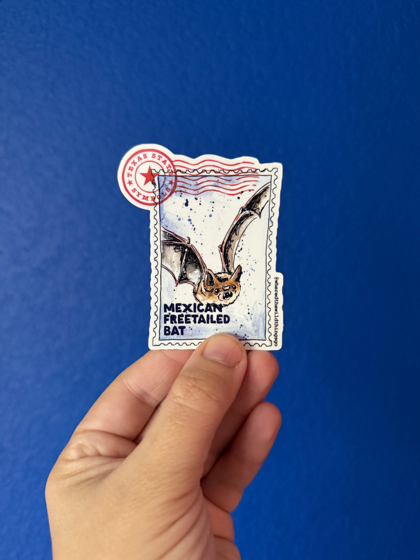 Where’d The Wild Things Go Mexican Freetailed Bat Sticker
