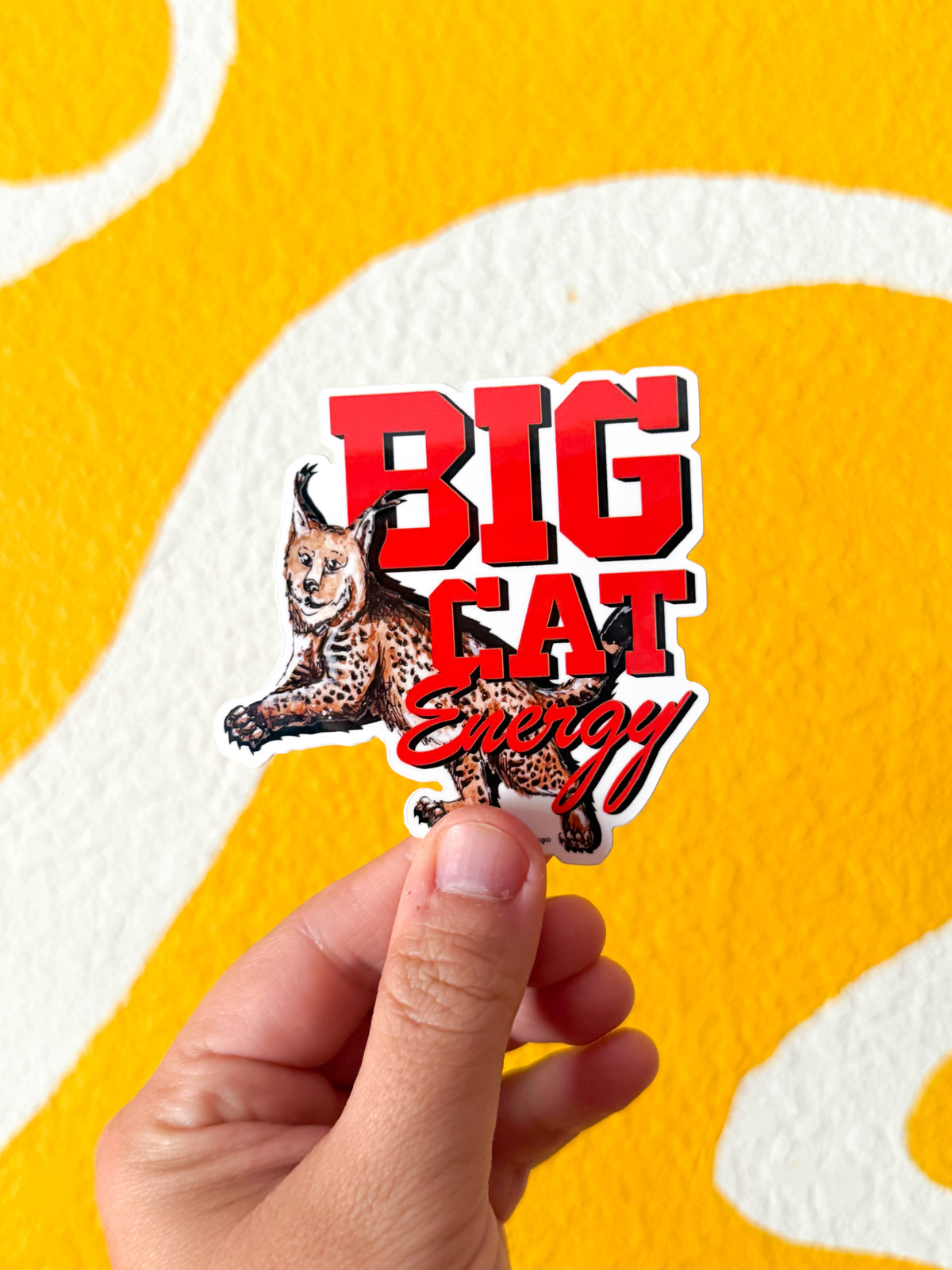 Where’d The Wild Things Go Big Cat Energy Stickers