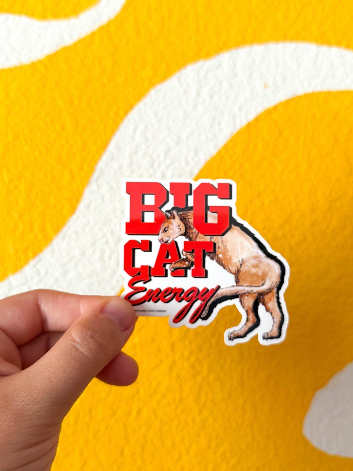 Where’d The Wild Things Go Big Cat Energy Stickers