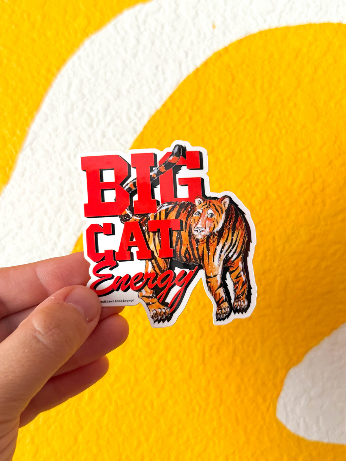 Where’d The Wild Things Go Big Cat Energy Stickers