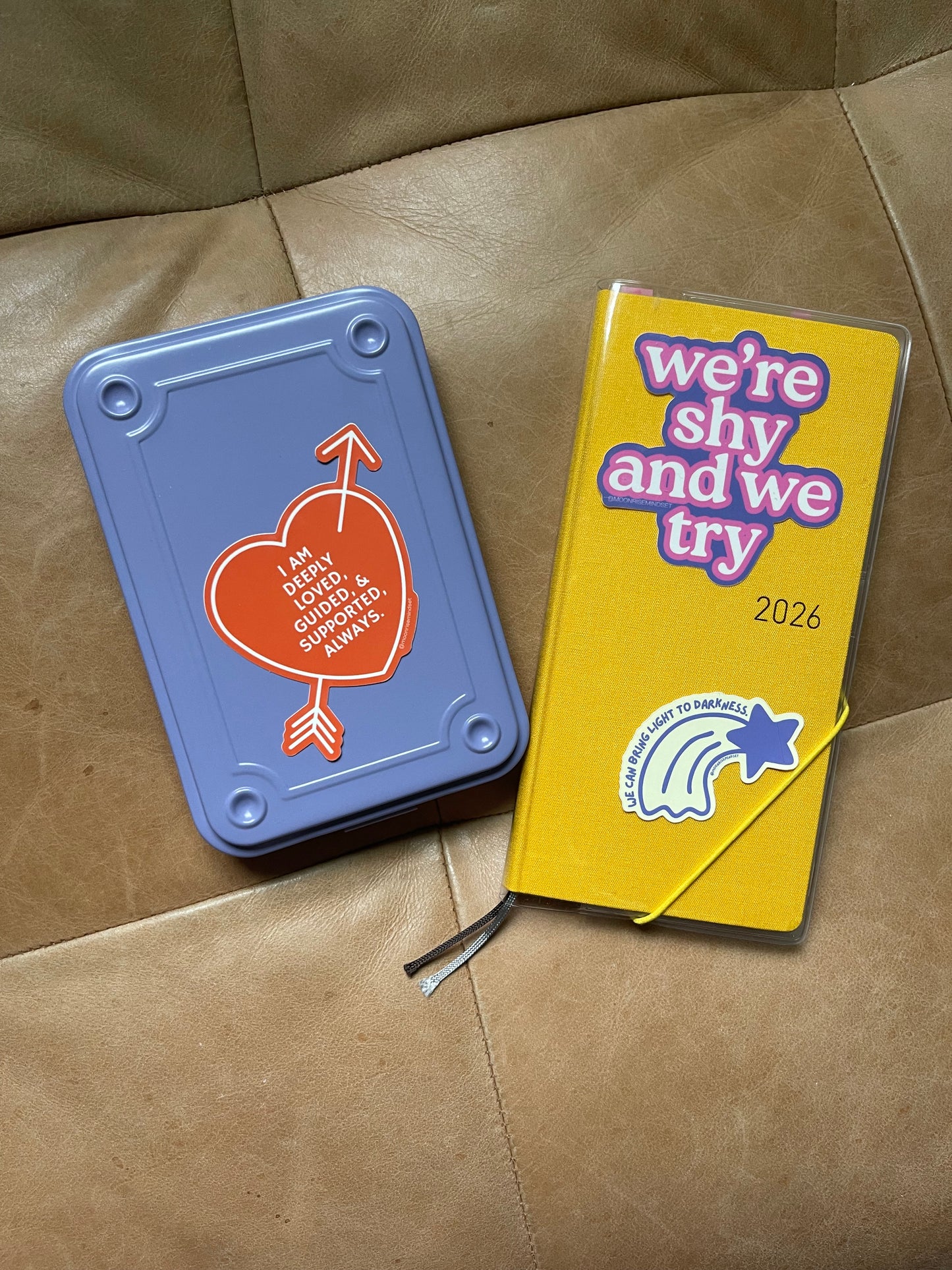 Moonrise Mindset Shy + Try Sticker