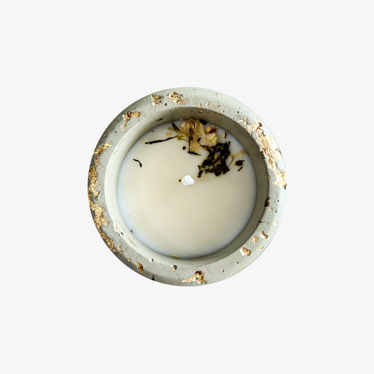 Bubble Concrete Candle