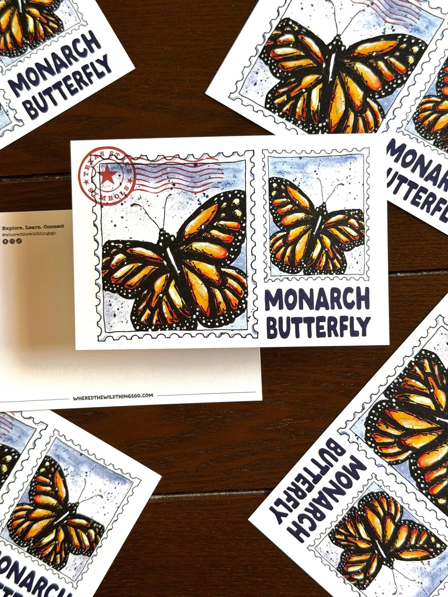 Where’d The Wild Things Go Monarch Butterfly Postcard