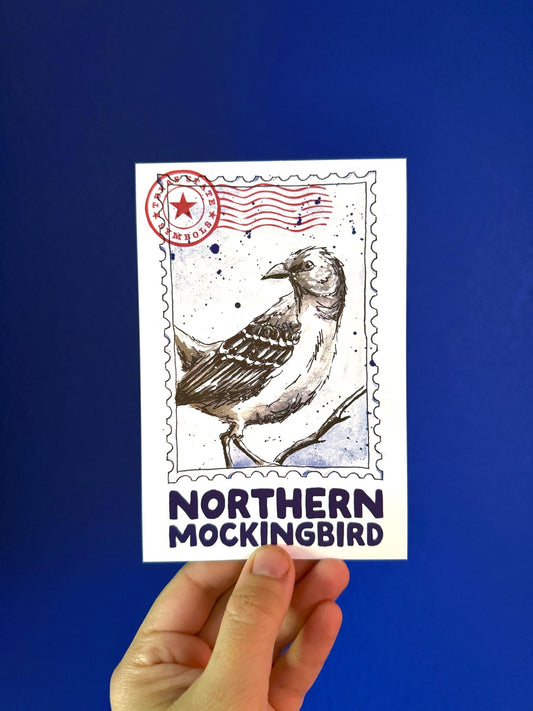 Where’d The Wild Things Go Northern Mockingbird Postcard