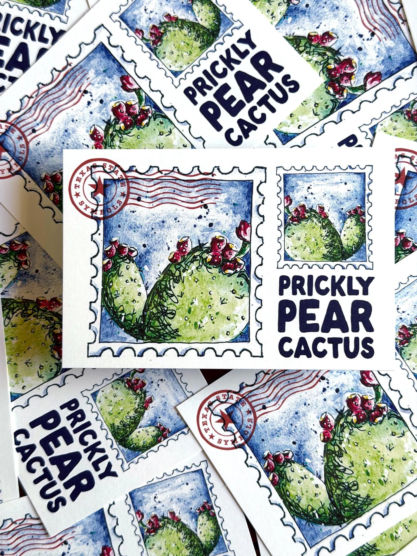 Where’d The Wild Things Go Prickly Pear Cactus Postcard