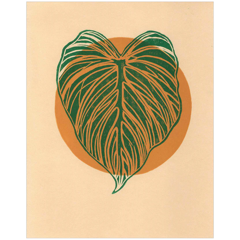 Little Green Press ATX Gloriosum Philodendron Halo Jungle Prints