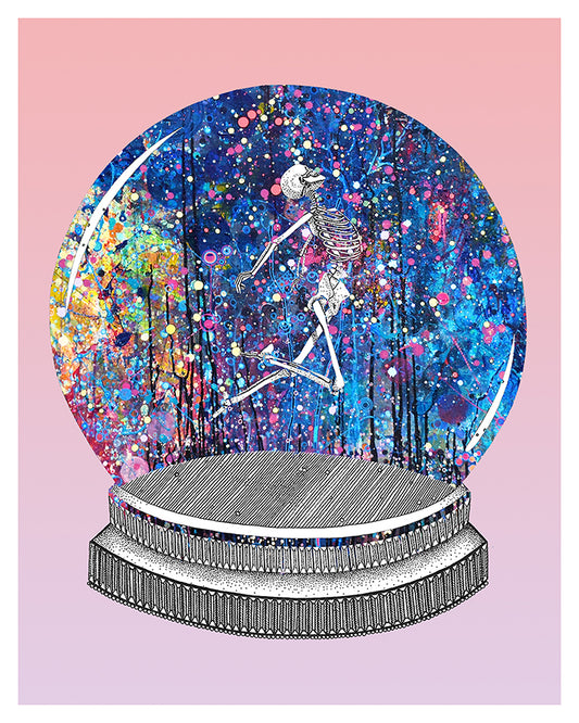 Laura Clay Art Starglobe Pastel Print