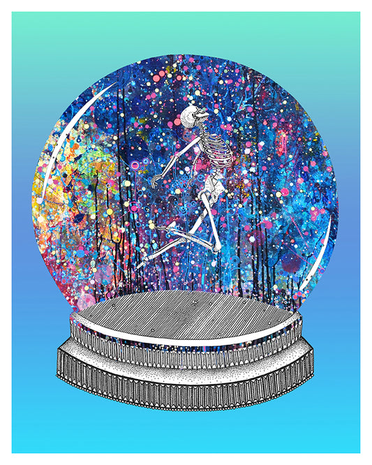Laura Clay Art Starglobe Sky Print