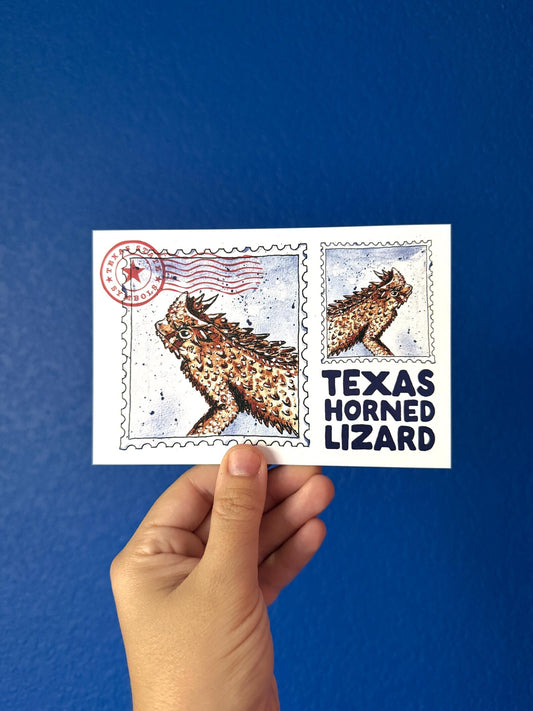 Where’d The Wild Things Go Texas Horned Lizard Postcard