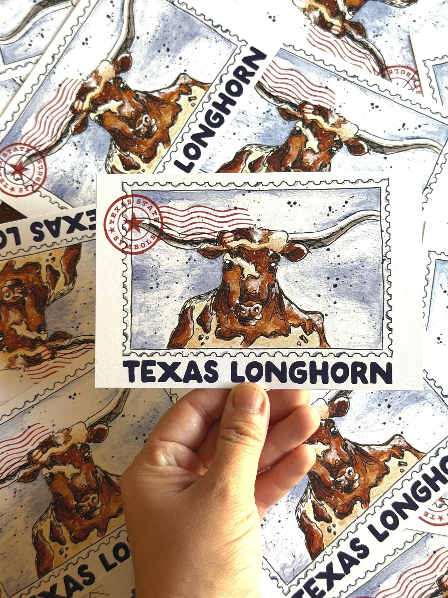 Where’d The Wild Things Go Texas Longhorn Postcard