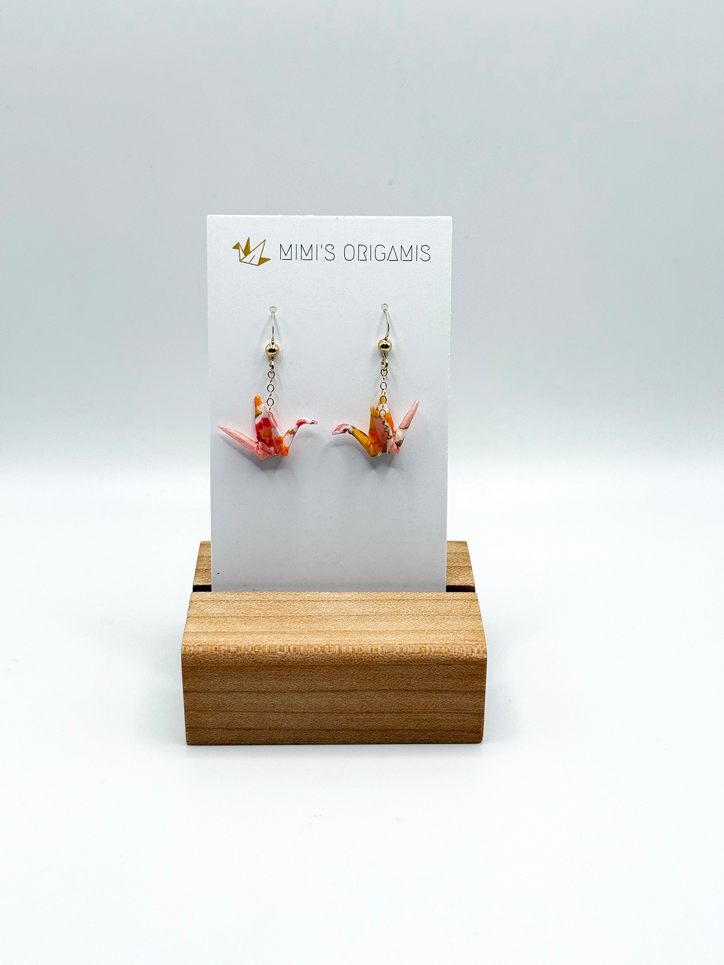 Mimi's Origamis Tiny Crane Earrings