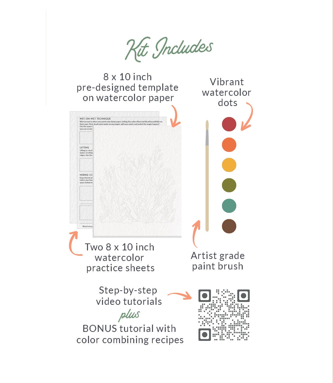Breathe People All-In-One Watercolor Paint Set - Ranunculus Blooms