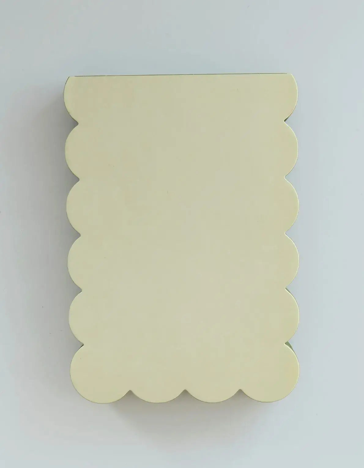 Idlewild Co. Scalloped Shaped Notepad | Chartreuse + Olive Edge