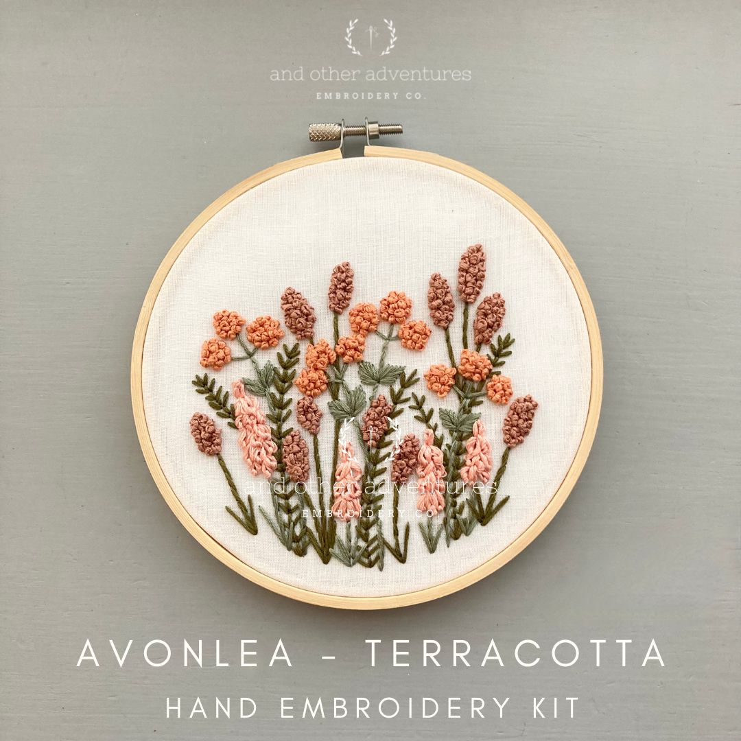 And Other Adventures Embroidery Co Embroidery Kit - Avonlea in Terracotta