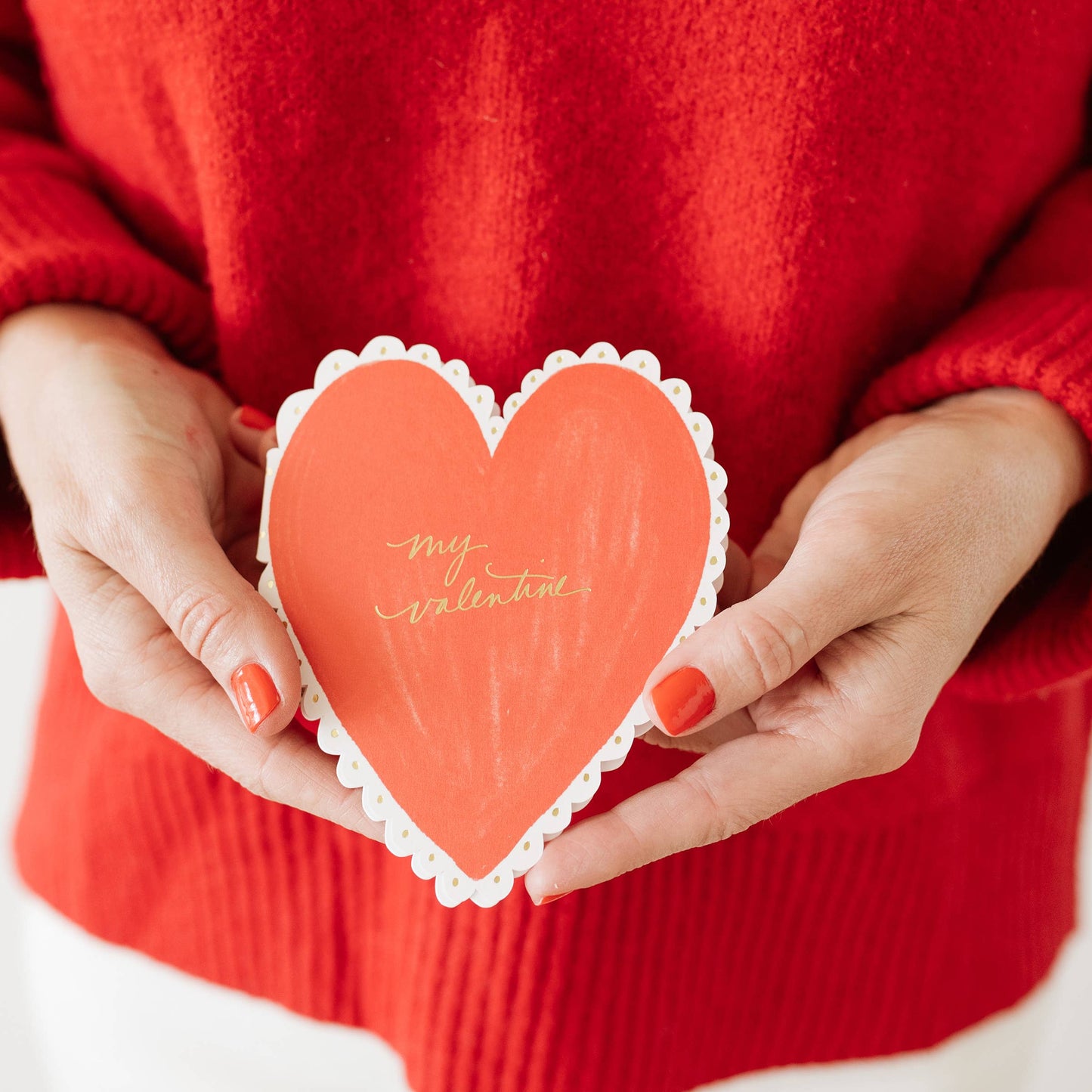 Ramona + Ruth Valentine's Heart Doily Card