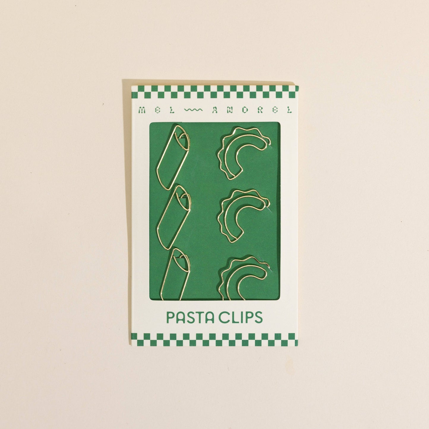 Mel Andrel Pasta Paper Clips - Creste di Gallo + Penne