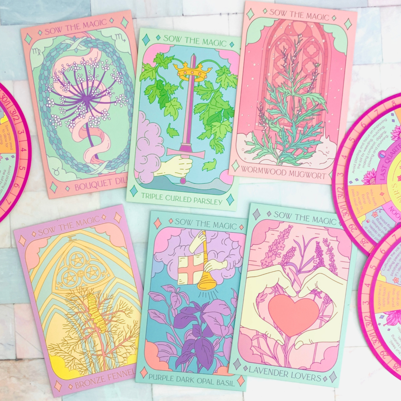Sow the Magic Purple Dark Opal Basil Tarot Seed Packet