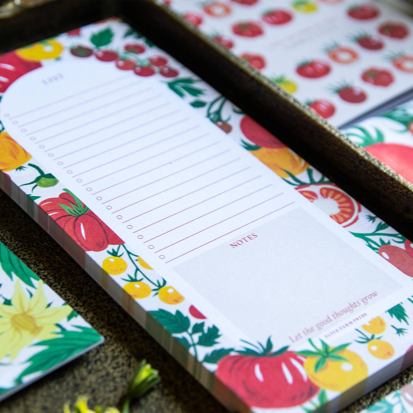 Paper Farm Press Tomato Vine Market List Notepad