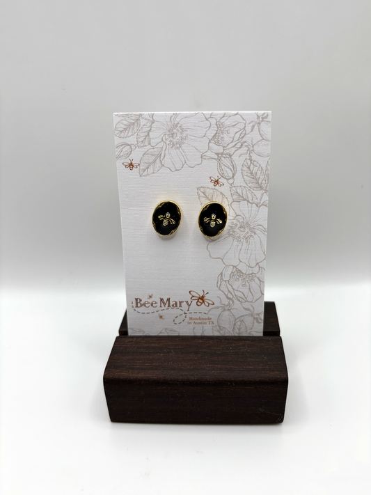 Bee Mary Stud Melt Earings