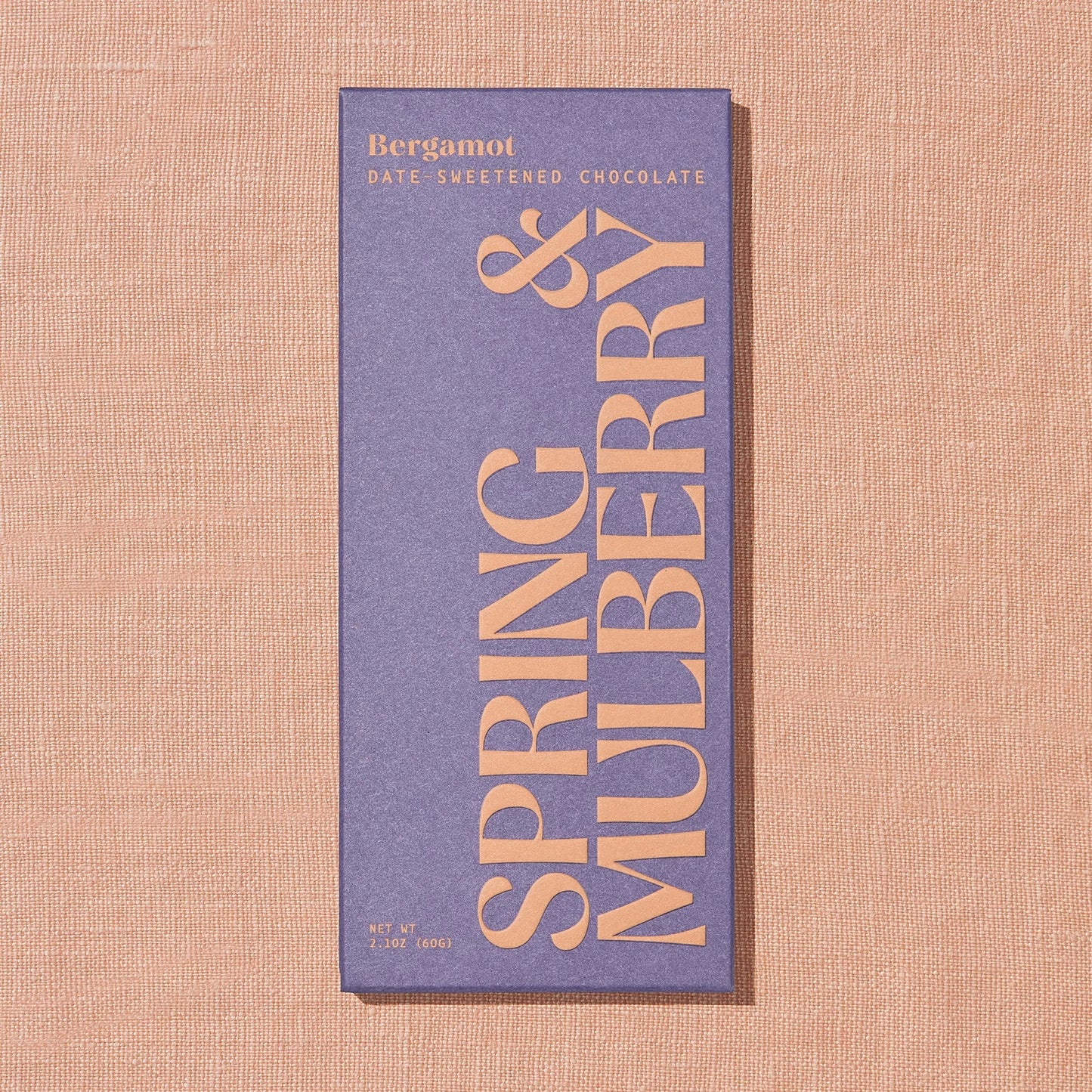 Spring & Mulberry Bergamot Date-Sweetened Dark Chocolate