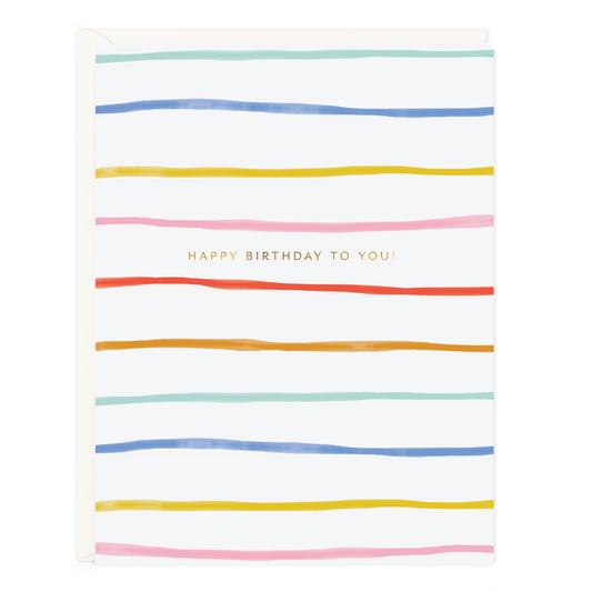 Ramona & Ruth Birthday Stripes Card