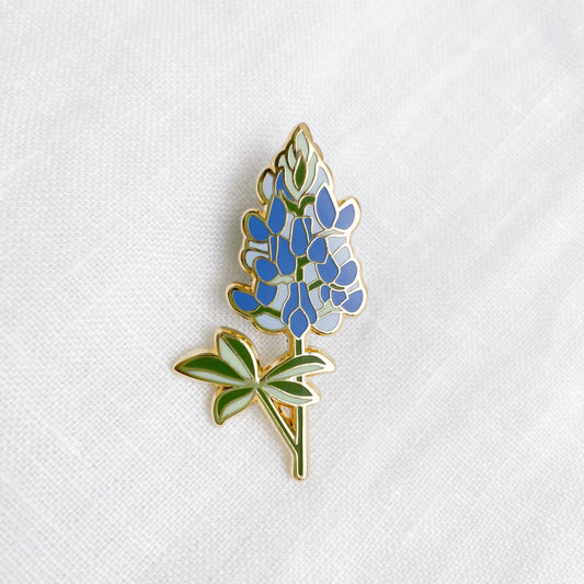 Chloe Gray Bluebonnet Pin