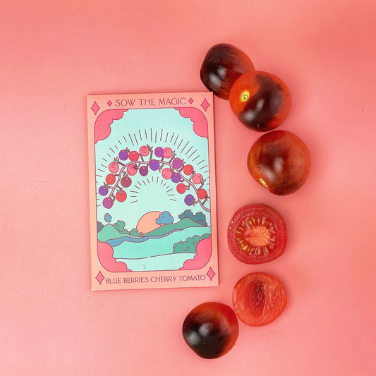 Sow the Magic Blueberries Cherry Tomato Tarot Seed Packet